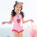 Swimwear pink Strawberry printing designer sweet kids swimwear bikini for young girls summer cute swimwear kids